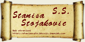 Staniša Stojaković vizit kartica